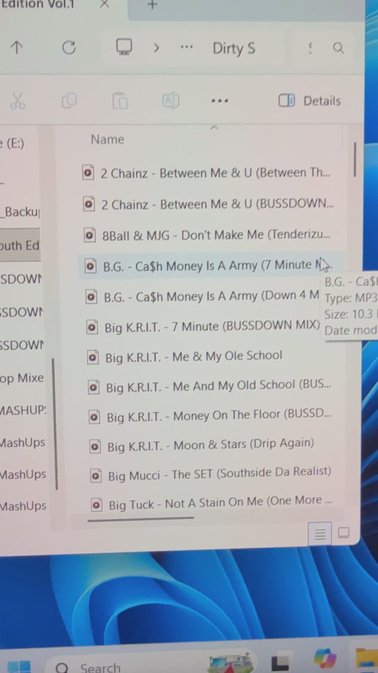 Dirty South MashUps Vol.1 Over 100 Songs